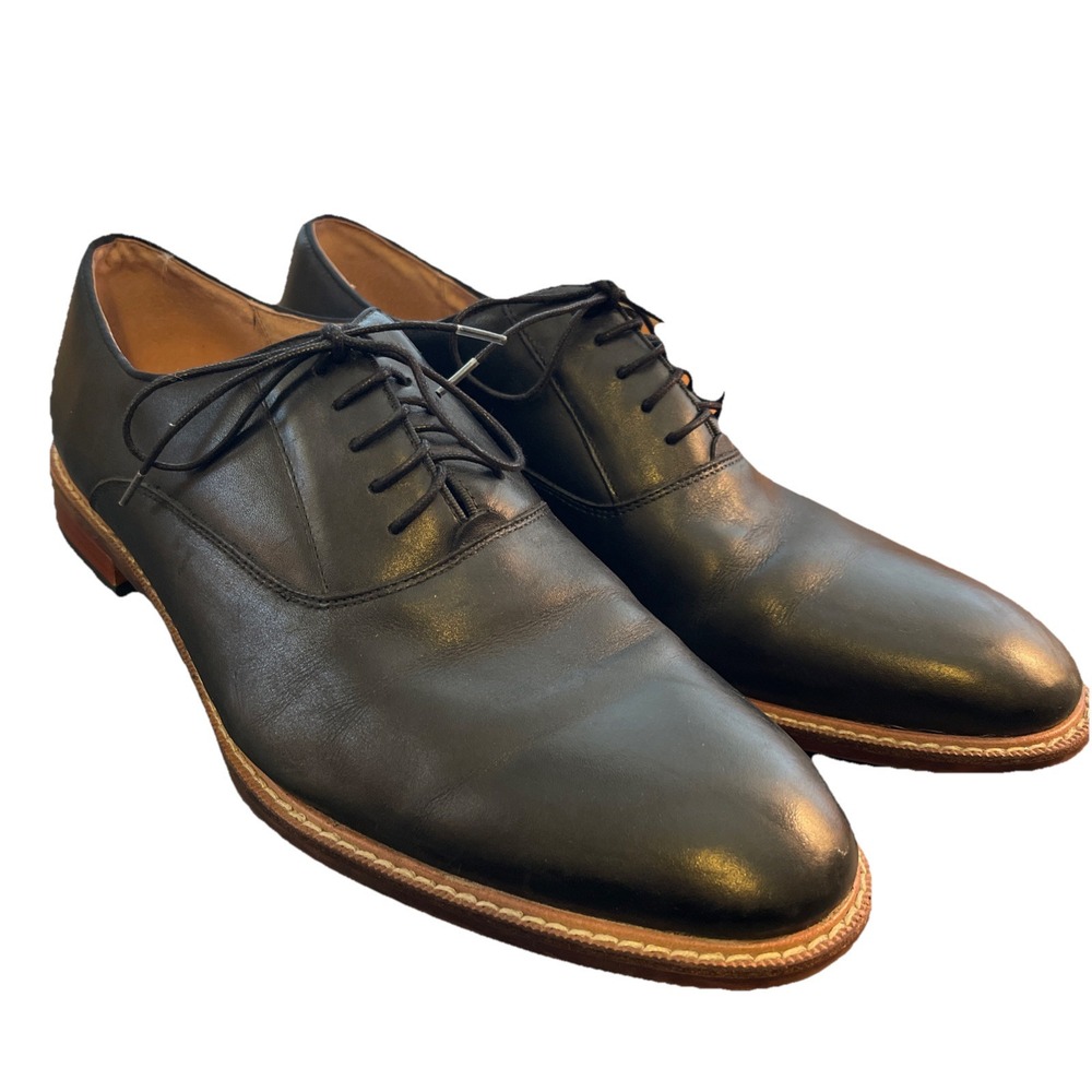 Aston Grey Collection Orlando Oxford Men's 12M Black Leather,‎ comfort, classic